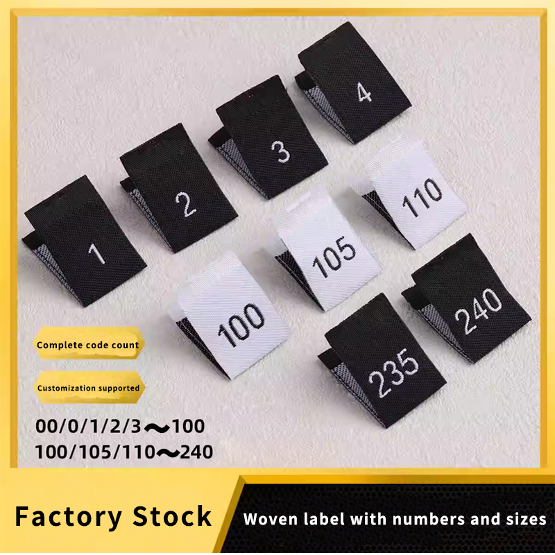 Baby Clothing Labels - Pabrik menjual label ukuran pakaian, label
