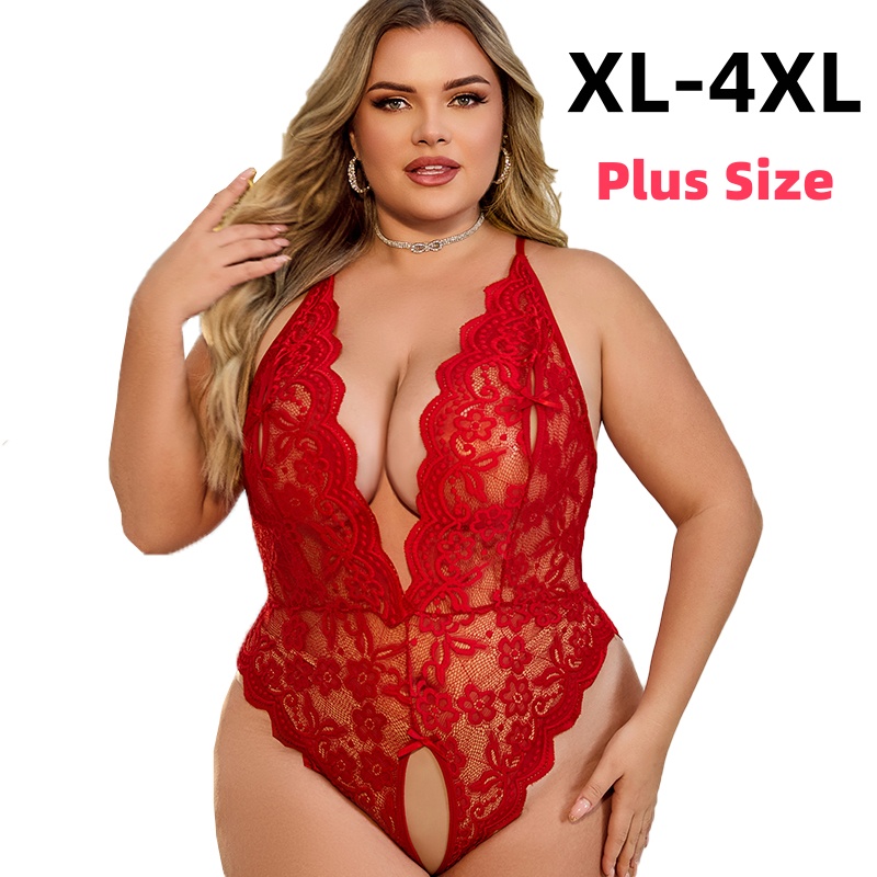 Baby Clothing Night - Bodysuit renda tanpa selangkangan ukuran XL-4XL,