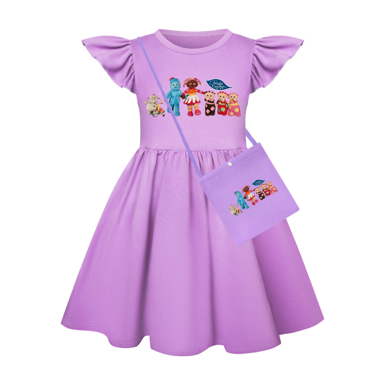 Baby Clothing Night - Gaun Anak Perempuan Motif Kartun TV