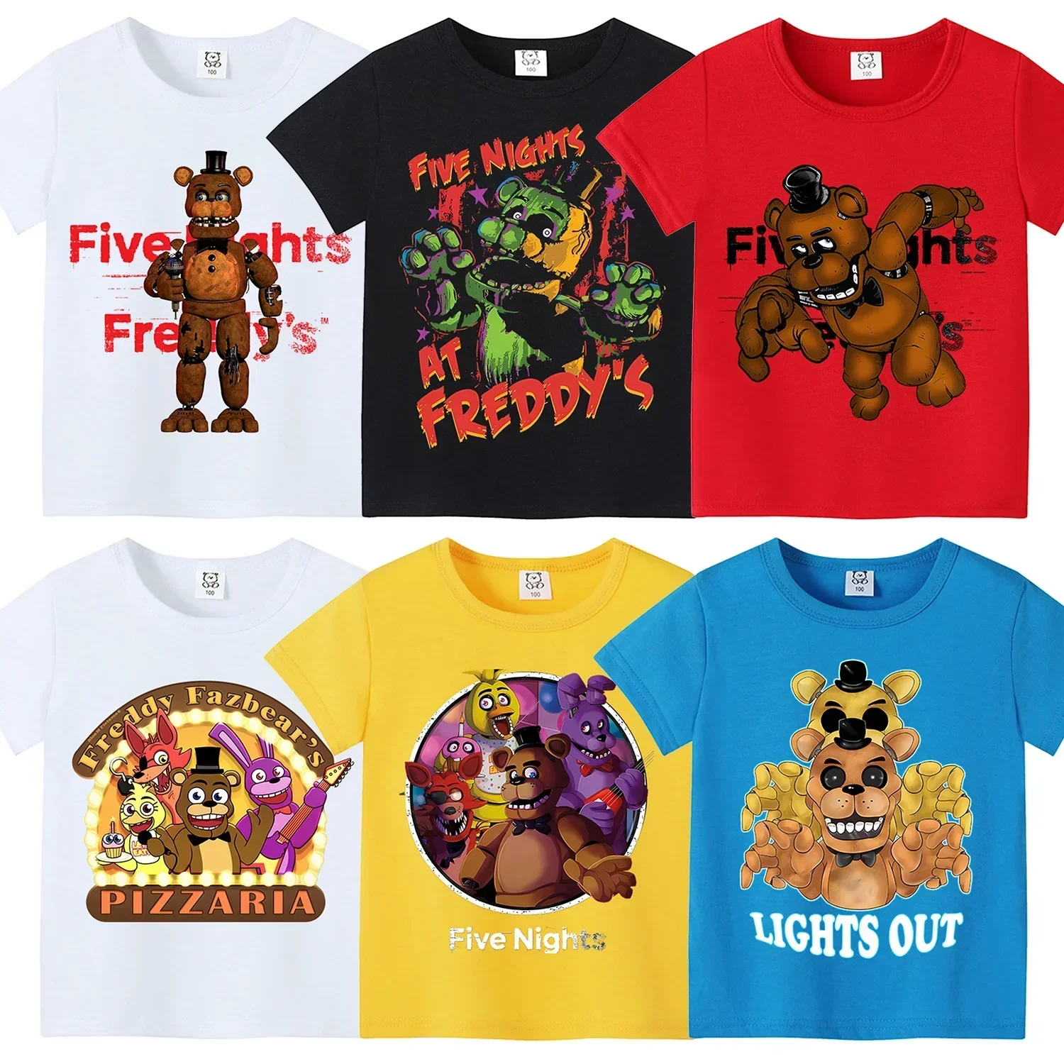Baby Clothing Night - Baju Kaus Pendek Bertema Five Nights
