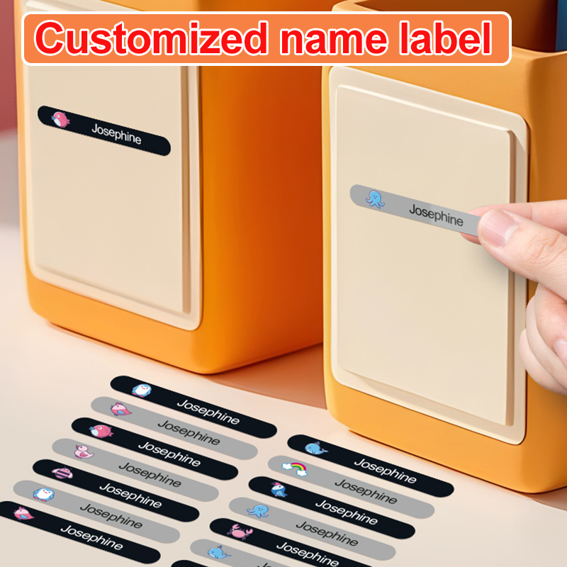 Baby Clothing Labels - Stiker Personalisasi Multiwarna Label Nama Kustom