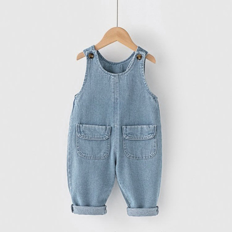 Baby Overall Denim - IENENS Celana Terusan Bayi Jeans Klasik