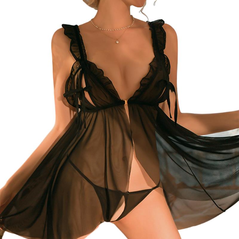 Baby Clothing Night - Lingerie seksi tanpa tali untuk wanita,