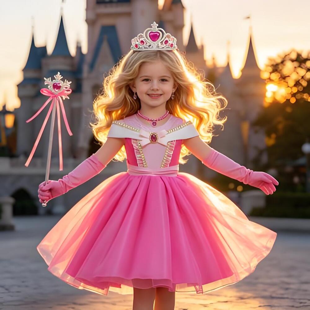 Baby Clothing Europe - Gaun Karnaval Putri Tidur 3-10 Tahun