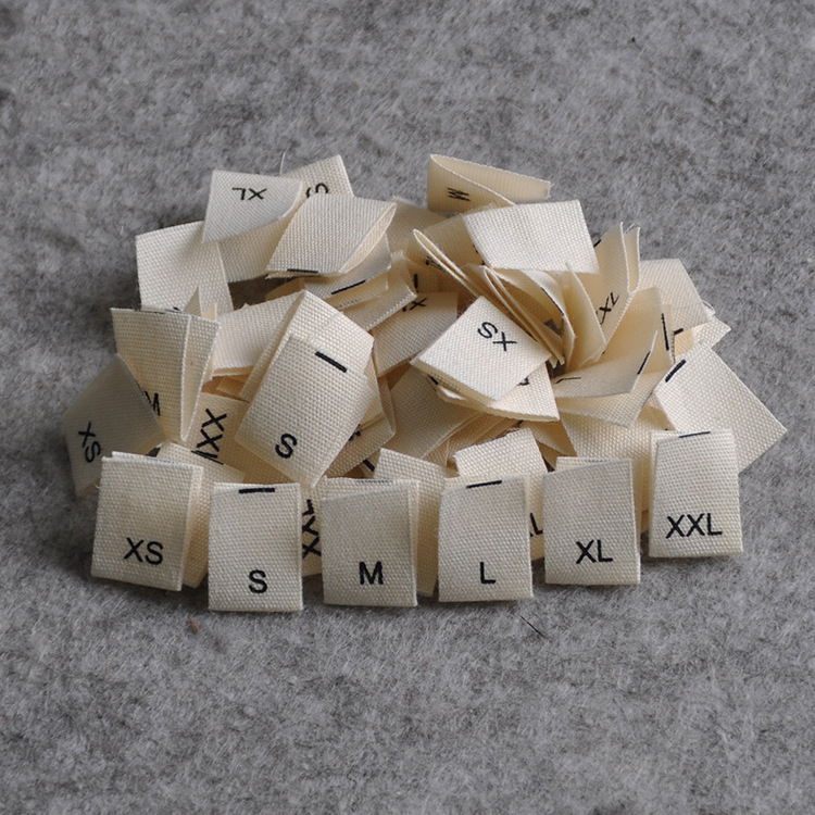 Baby Clothing Labels - 100% label ukuran katun lembut untuk