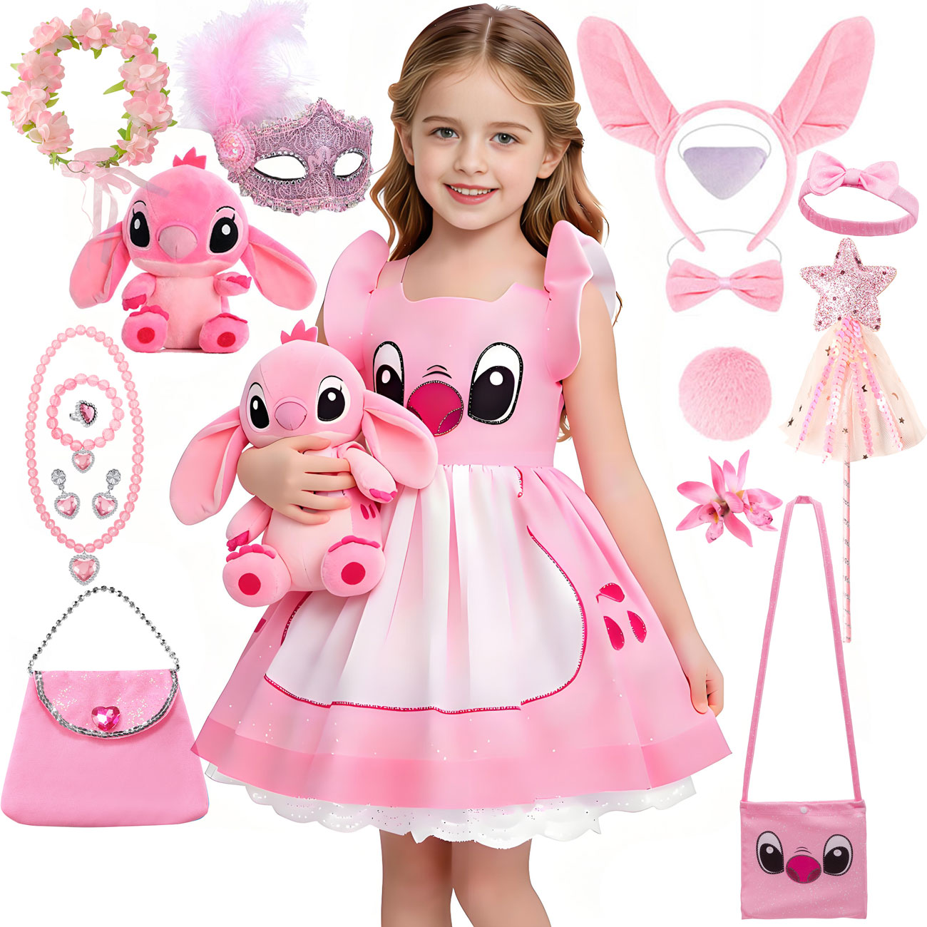 Baby Clothing Europe - Gaun Putri Merah Muda Disney Lilo