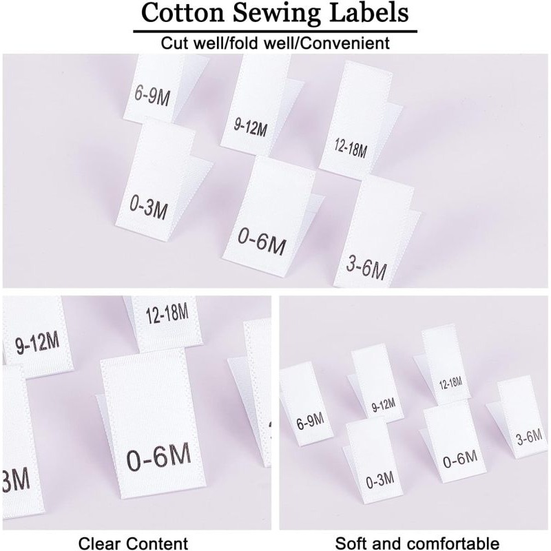 600 buah Label bulan pakaian 6 - Baby Clothing Labels ulasan dan harga