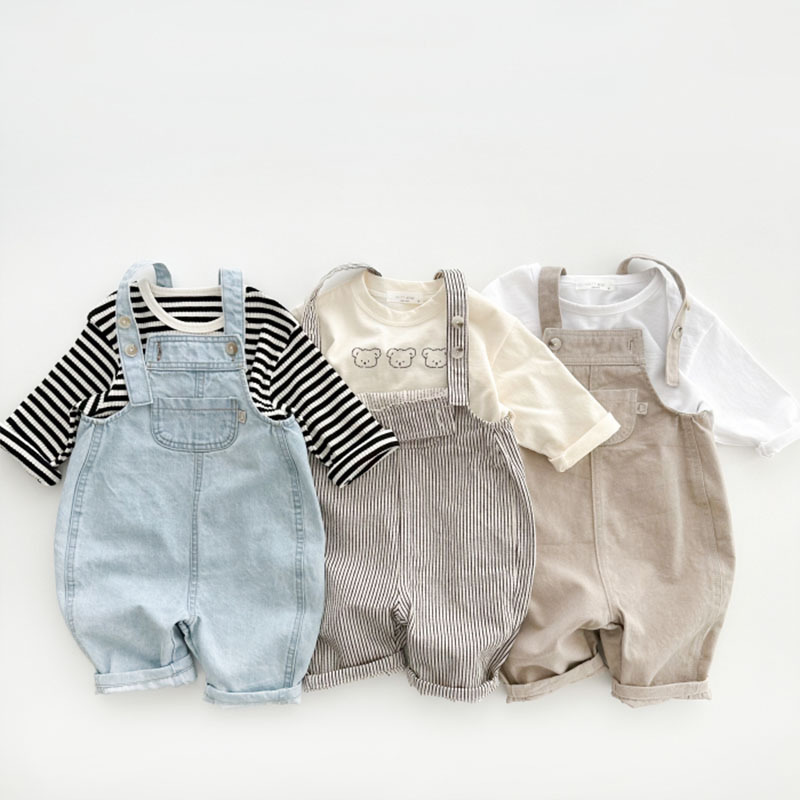 Jeans Anak Laki-laki Musim Sem - Baby Overall Denim ulasan dan harga