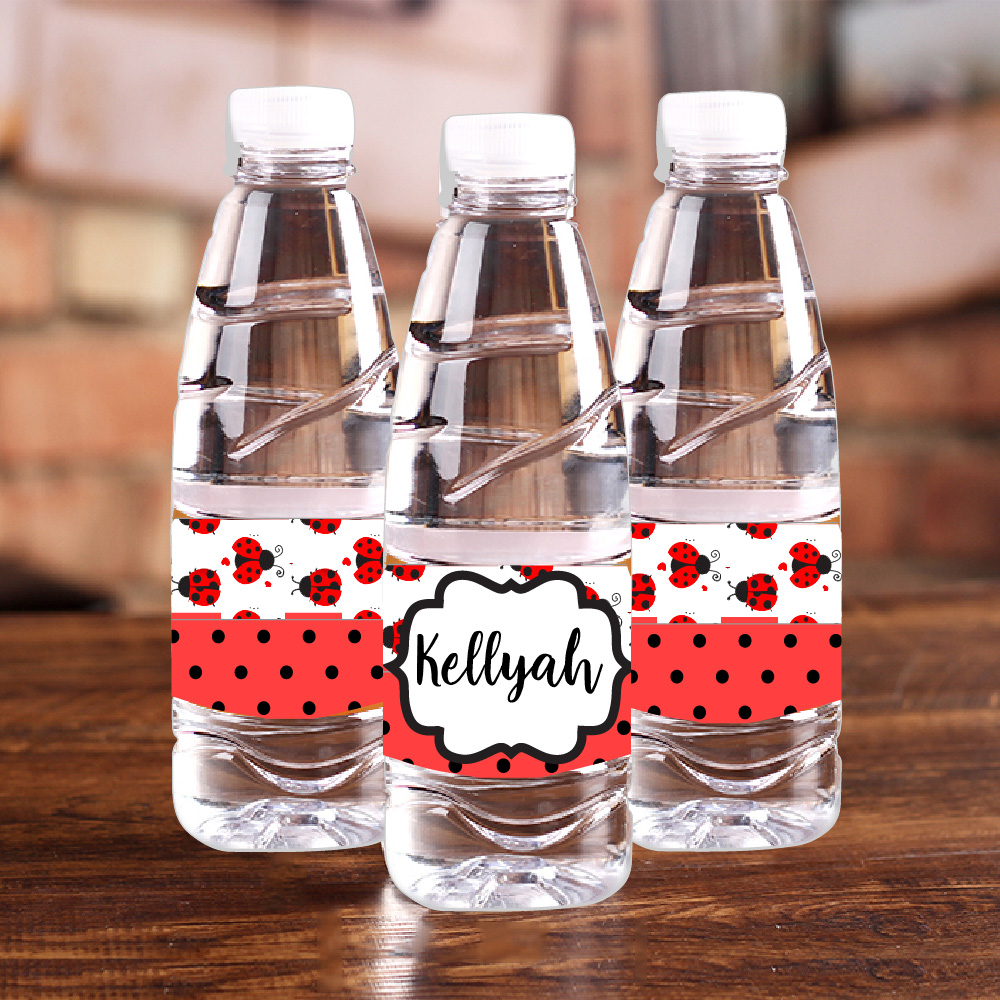 Pribadi kepik merah Polka Dot  - Baby Clothing Labels ulasan dan harga