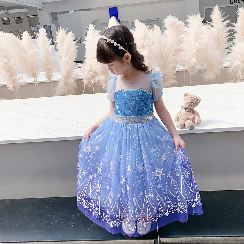 Kostum Menyala LED Elsa Cospla - Baby Clothing Europe ulasan dan harga